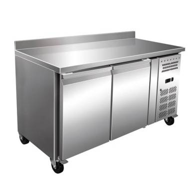 Clima Hosteleria- Mesa Refrigerada Snack Acero Inoxidable 2 Puertas 1360x600x960h mm PEKIN SNACK2200TN