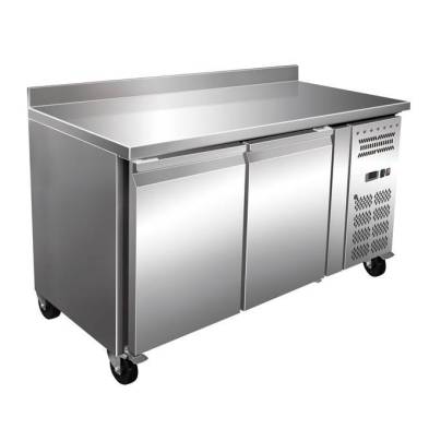 Clima Hosteleria- Mesa Congelados Snack Acero Inoxidable 2 Puertas 1360x600x960h mm PEKIN SNACK2200BT