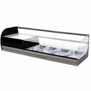 Vitrina Tapas refrigerada sobremostrador Doble Piso 4 Bandejas GN 1/3