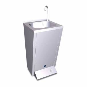 Lavamanos registrable con pedestal un pulsador agua fría y caliente-Z003061012