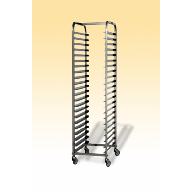 DECOPAN- Carro Acero Inox Fijo Soldado Para Horno 60X40 Cm 119CA15