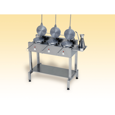 Barquillero Electrico Modelo 3 Platos 250Mm 3,9 Kw 112BN03