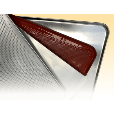 DECOPAN- Bandeja Aluminio Al Magnesio 2 Escuadras Para Maquina Limpiar 60X40 Cm, 1,5Mm 127BA21