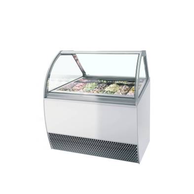 Vitrina expositora para helados con display ventilada TEFCOLD MILLENNIUM LX12
