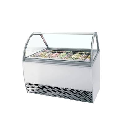 Vitrina expositora para helados con display ventilada TEFCOLD MILLENNIUM LX16