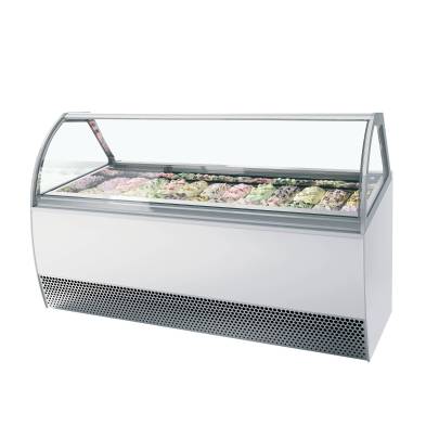 Vitrina expositora para helados con display ventilada TEFCOLD MILLENNIUM LX24