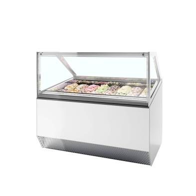 Vitrina expositora para helados con display ventilada TEFCOLD MILLENNIUM ST16