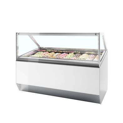 Vitrina expositora para helados con display ventilada TEFCOLD MILLENNIUM ST20