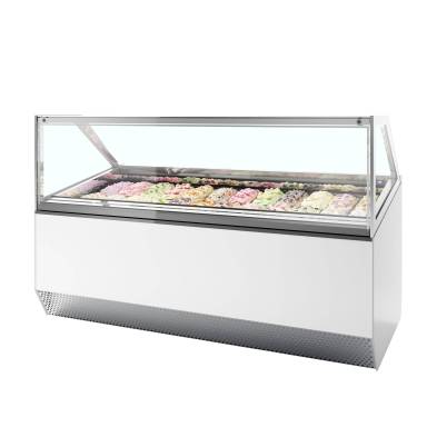 Vitrina expositora para helados con display ventilada TEFCOLD MILLENNIUM ST24
