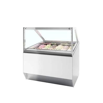 Vitrina expositora para helados con display ventilada TEFCOLD MILLENNIUM ST12