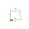 Paneles de cámara frigorífica 80 mm TEFCOLD CR 150x150x220