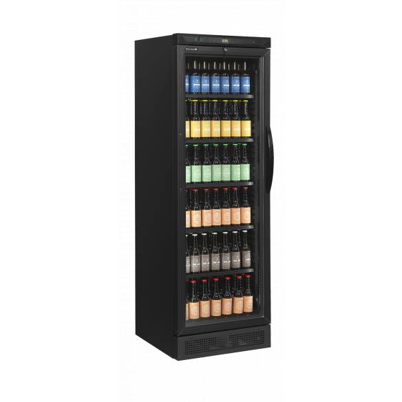 Tefcold- Nevera expositora bisagra a izquierda TEFCOLD CEV425 BLACK L/H