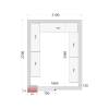 Tefcold- Paneles de cámara frigorífica 120 mm TEFCOLD CR 210x270x220