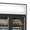Tefcold- Expositor refrigerado puertas correderas color negro TEFCOLD FSC891H Black