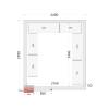 Tefcold- Paneles de cámara frigorífica 120 mm TEFCOLD CR 240x270x220 WD