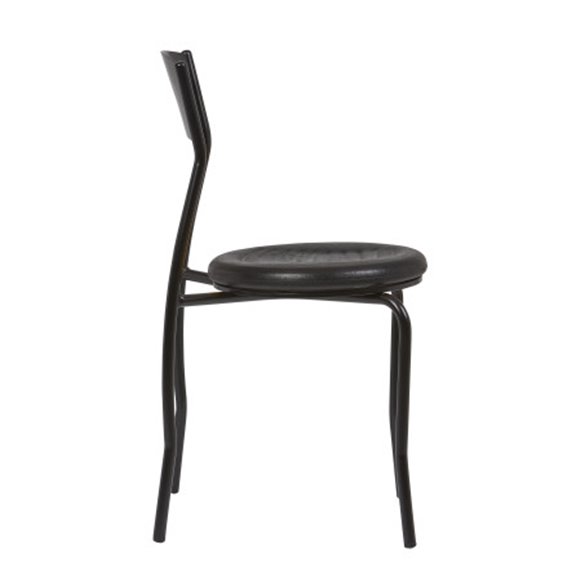 Clima Hosteleria- Silla Interior Armazón Plastificado Negro y Asiento Espuma Integral ASIA ESP