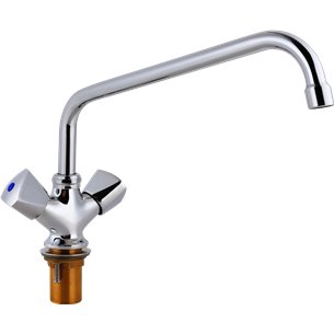 Grifo de ducha industrial Edenox GD1C E de 1 agua con caño giratorio