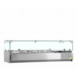 Vitrina refrigerada sobre encimera GN1/4 TEFCOLD VK33-120