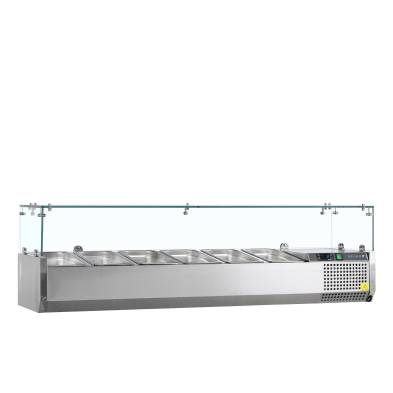 Vitrina refrigerada sobre encimera GN1/4 TEFCOLD VK33-140