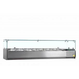 Vitrina refrigerada sobre encimera GN1/4 TEFCOLD VK33-150