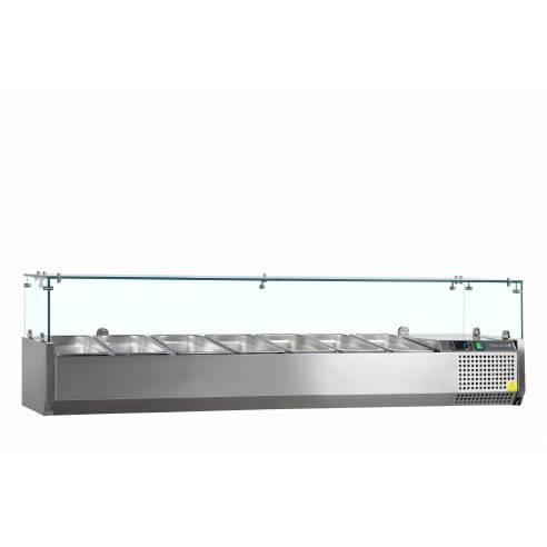 Tefcold- Vitrina refrigerada sobre encimera GN1/4 TEFCOLD VK33-150