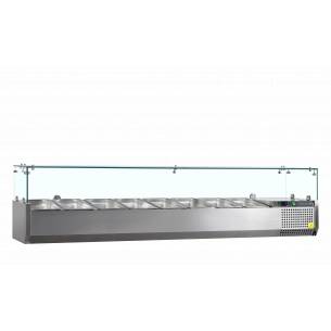 Vitrina refrigerada sobre encimera GN1/4 TEFCOLD VK33-180