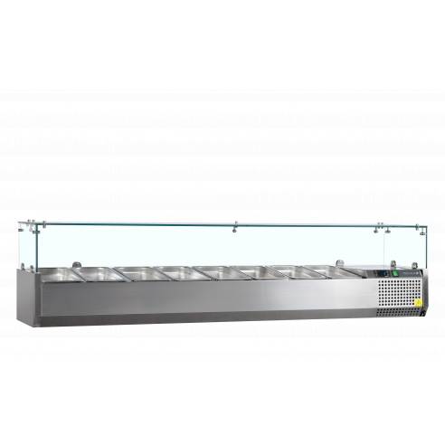 Vitrina refrigerada sobre encimera GN1/4 TEFCOLD VK33-180