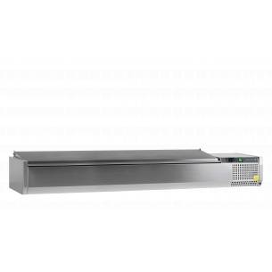 Vitrina refrigerada sobre encimera GN1/4 TEFCOLD VK33-200 S/S LID