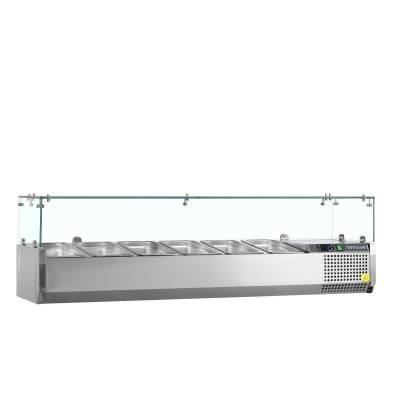 Vitrina refrigerada sobre encimera GN1/3 TEFCOLD VK38-150
