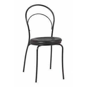 Clima Hosteleria- Silla Interior Armazón Plastificado Negro y Asiento Espuma Integral CORA ESP