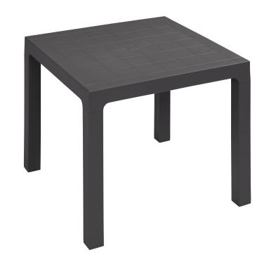 Clima Hosteleria- Mesa Terraza de Polipropileno Antracita 70x70 cm TOKIO