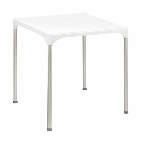 Mesa Terraza de Polipropileno  Blanco 70x70 cm LISBOA BLA