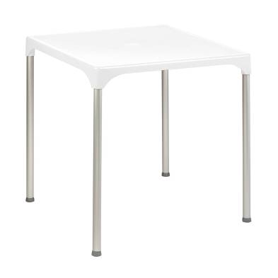 Mesa Terraza de Polipropileno  Blanco 70x70 cm LISBOA BLA