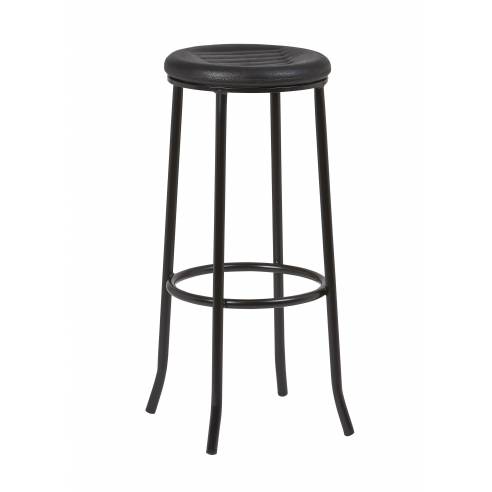 Taburete Armazón Plastificado Negro con Asiento de Espuma Integral TEXAS ESP