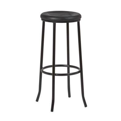 Clima Hosteleria- Taburete Armazón Plastificado Negro con Asiento de Espuma Integral TEXAS ESP