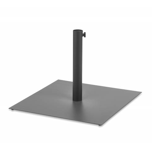 Soporte Parasol Tubo de Acero Plasticado Negro  NUBE BASE