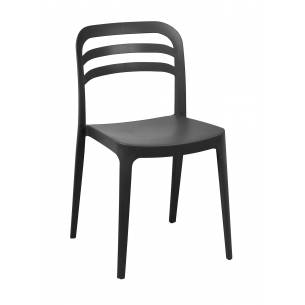 Silla Terraza Polipropileno color Antracita BAQUERIA 1 ANT