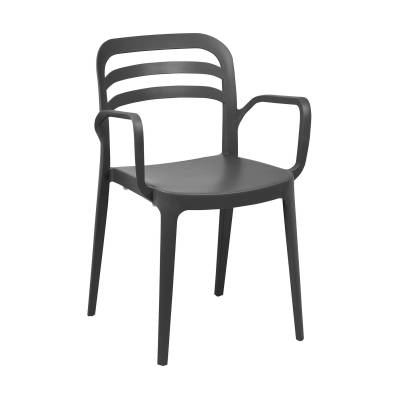 Clima Hosteleria- Sillón Terraza Polipropileno color Antracita BAQUERIA 2 ANT