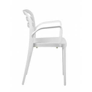 Clima Hosteleria- Sillón Terraza Polipropileno color Blanco BAQUERIA 2 BLA