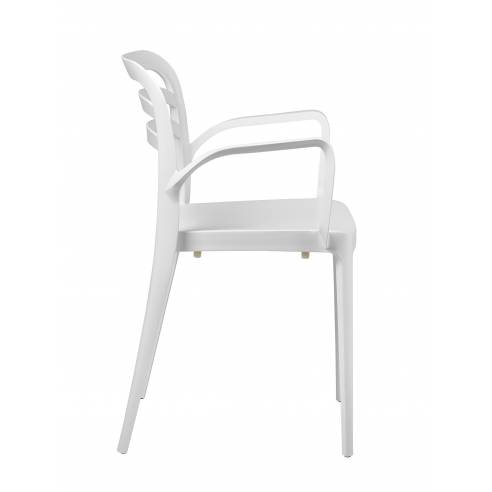 Sillón Terraza Polipropileno color Blanco BAQUERIA 2 BLA