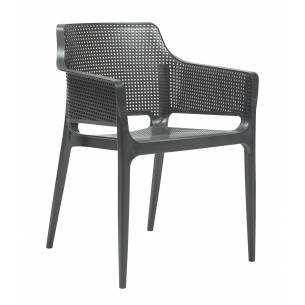 Clima Hosteleria- Sillón Terraza Polipropileno color Antracita BOOMERANG ANT