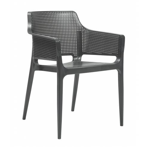 Clima Hosteleria- Sillón Terraza Polipropileno color Antracita BOOMERANG ANT
