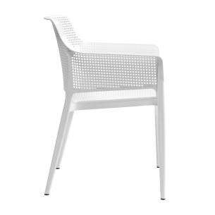 Clima Hosteleria- Sillón Terraza Polipropileno color Blanco BOOMERANG BLA
