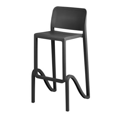 Taburete Interior y Exterior Polipropileno color Negro SICILIA NEG