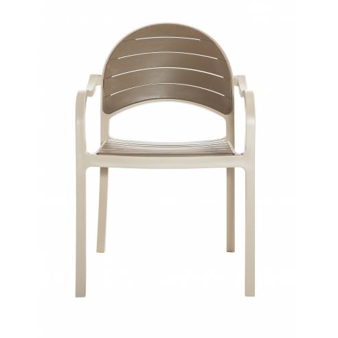 Clima Hosteleria- Sillón Terraza Polipropileno color Café-Marrón SENIA CM