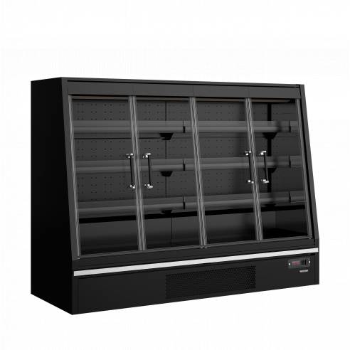 Refrigerador mural de supermercado TEFCOLD Galaxy+ GPL20FGD Black