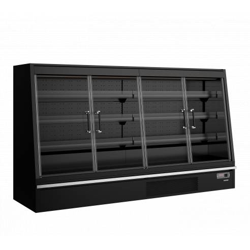 Refrigerador mural de supermercado TEFCOLD Galaxy+ GPL26FGD Black