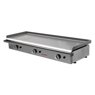 Plancha gas 120 acero rectificado 8 mm