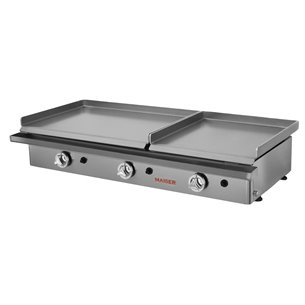Plancha gas 60+40 acero rectificado 8 mm
