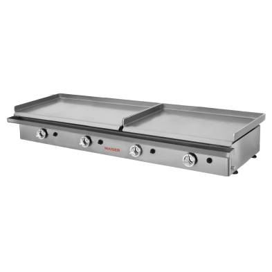 Plancha gas 80+60 acero rectificado de 8 mm